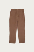 Wythe - Flat Front Cotton/Linen Chinos - Churro Brown - Canoe Club