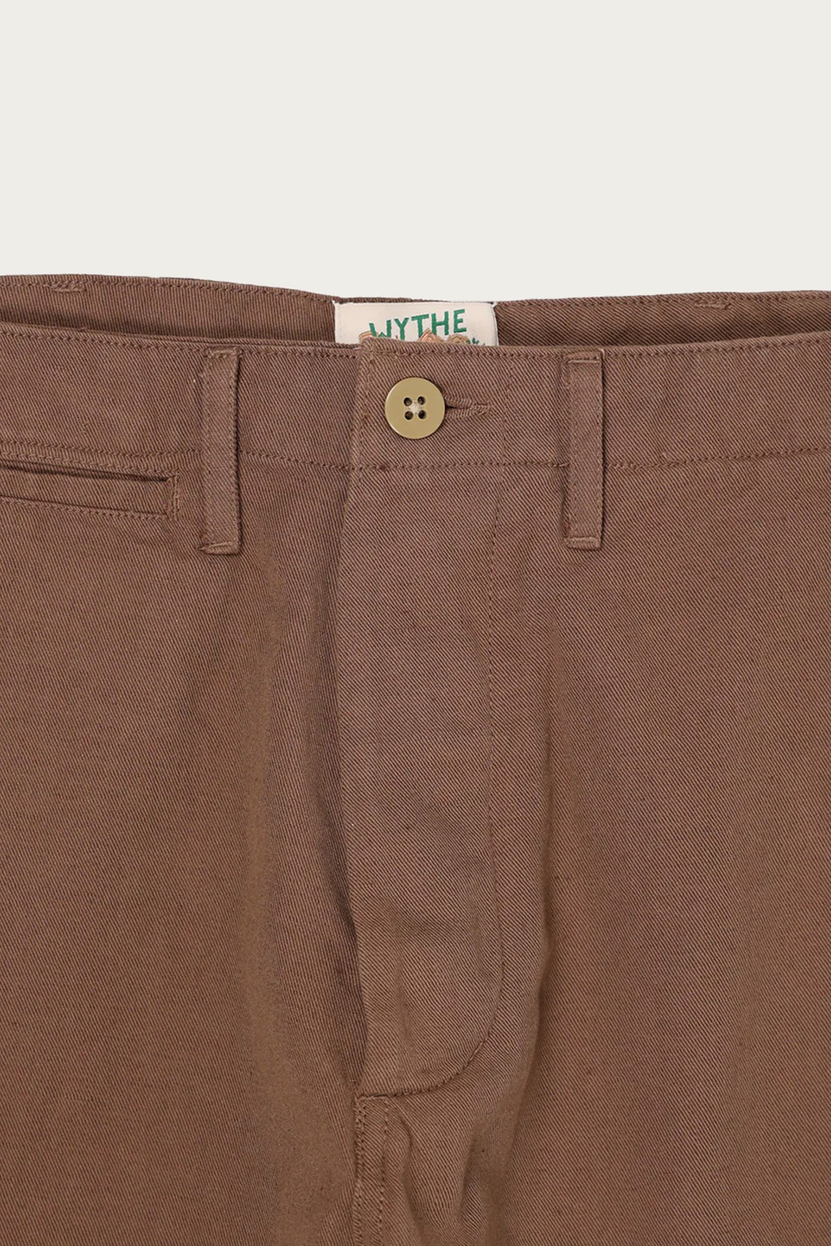 Wythe - Flat Front Cotton/Linen Chinos - Churro Brown - Canoe Club