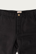 Wythe - Flat Front Cotton/Linen Chinos - Faded Black - Canoe Club