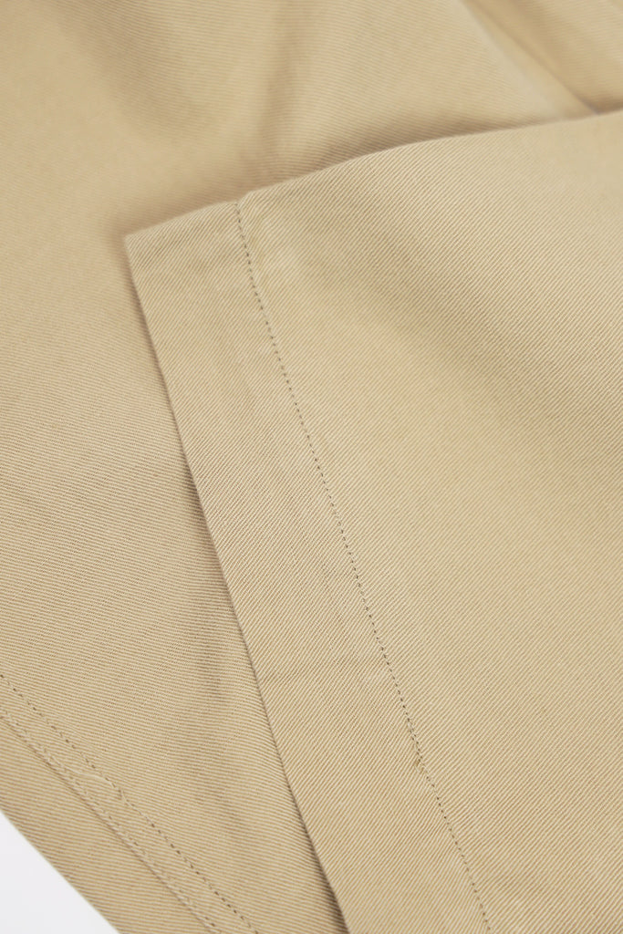 Wythe - Flat Front Slub Cotton/Linen Twill Chinos - Camp Khaki - Canoe Club