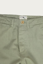 Wythe - Flat Front Slub Cotton/Linen Twill Chinos - Faded Olive - Canoe Club