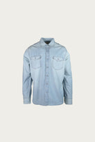 Wythe - Indigo Chambray Workshirt - Washed and Sunfaded - Canoe Club