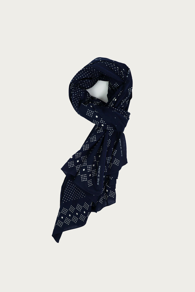 Wythe - Indigo Selvedge Discharge Bandana - Indigo - Canoe Club