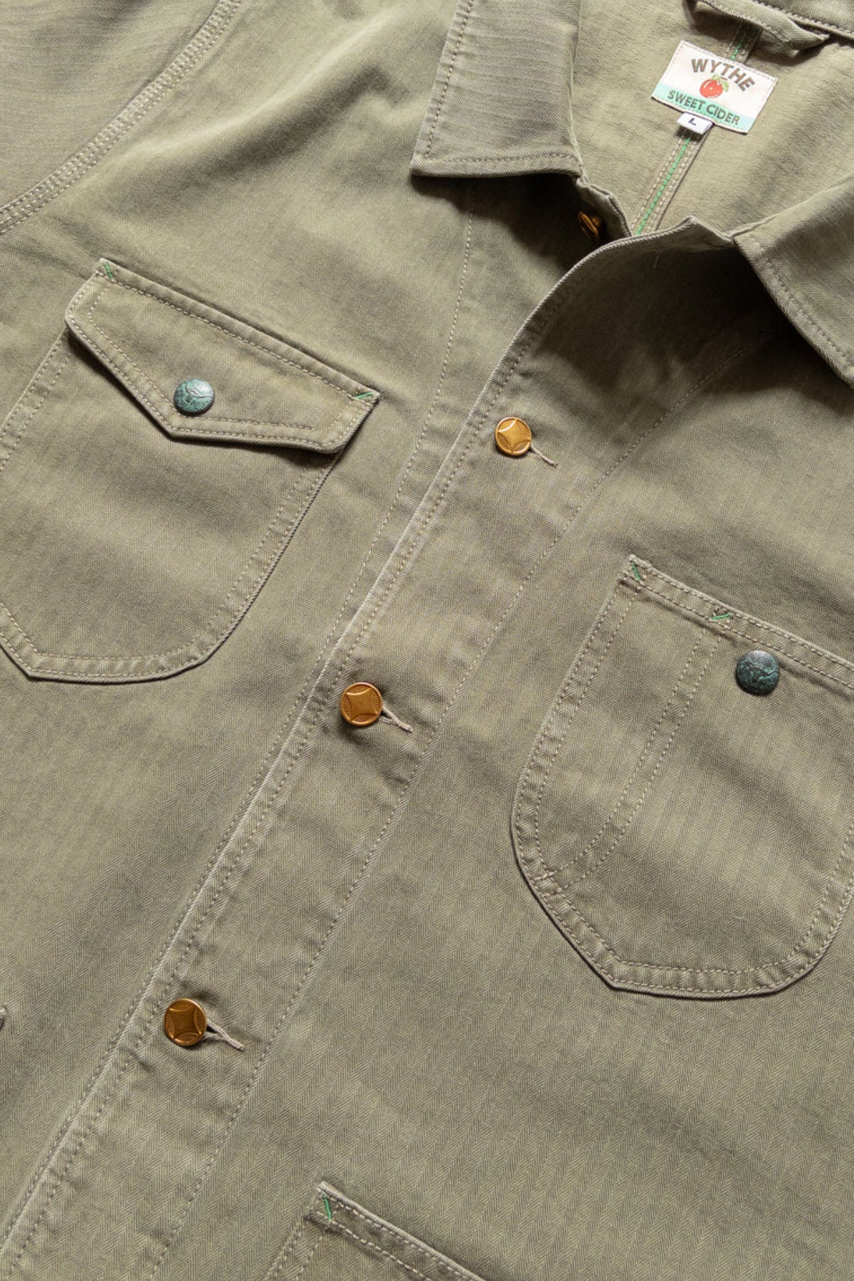 Wythe - Japanese HBT Barn Jacket - Faded Olive - Canoe Club