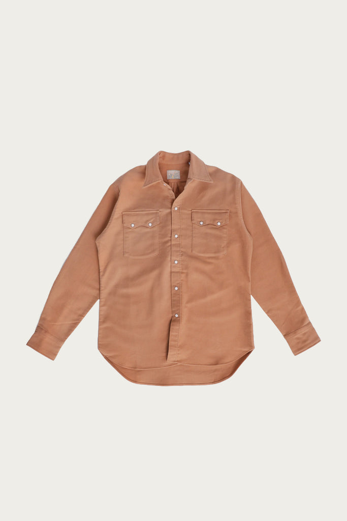 Wythe - Moleskin Pearl Snap Shirt - Nectar - Canoe Club