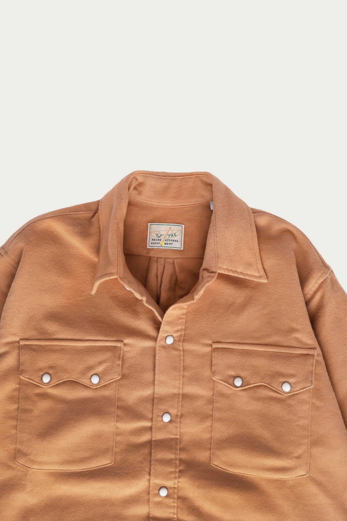 Wythe - Moleskin Pearl Snap Shirt - Nectar - Canoe Club