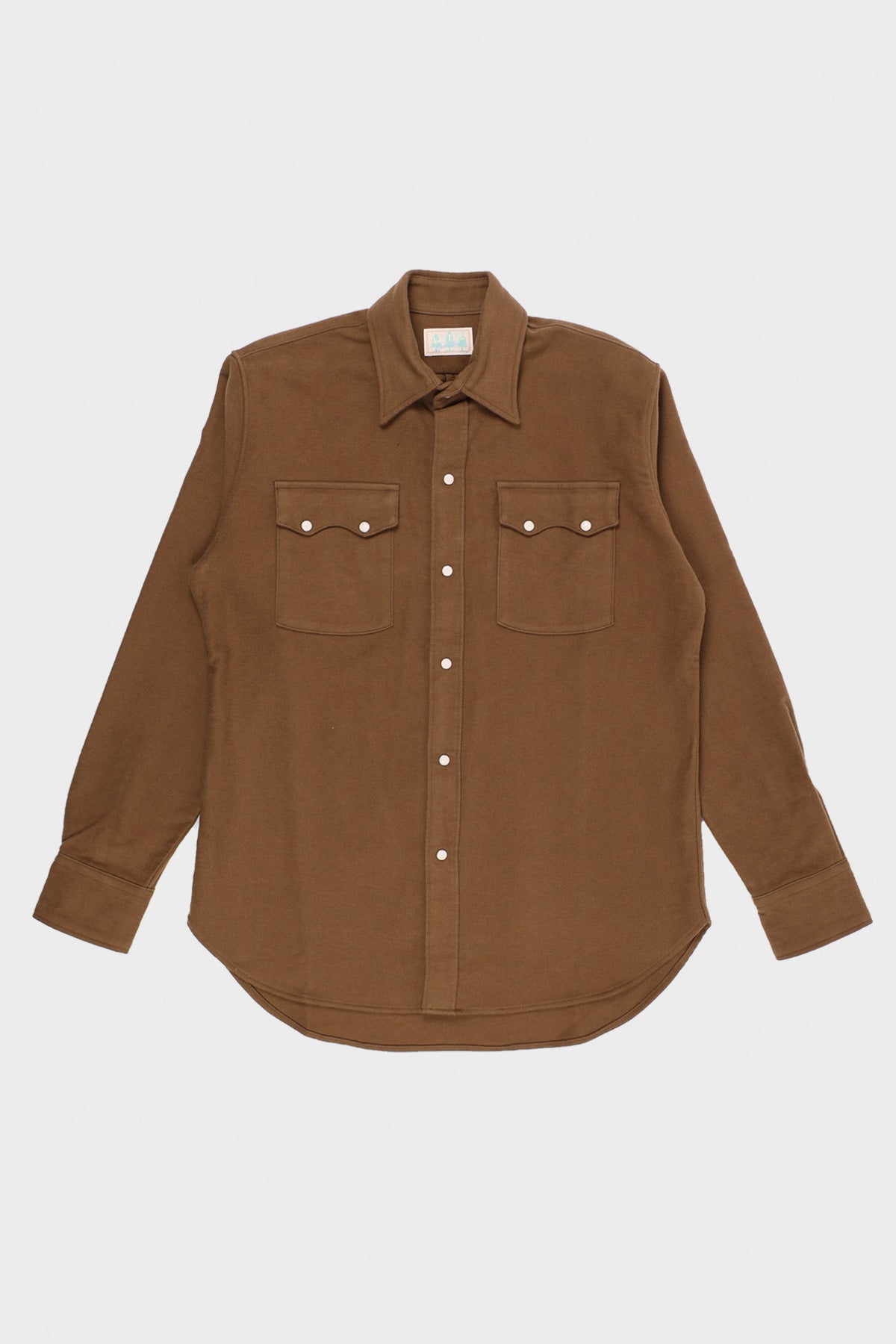 Wythe - Moleskin Pearlsnap Shirt - Bear Brown - Canoe Club