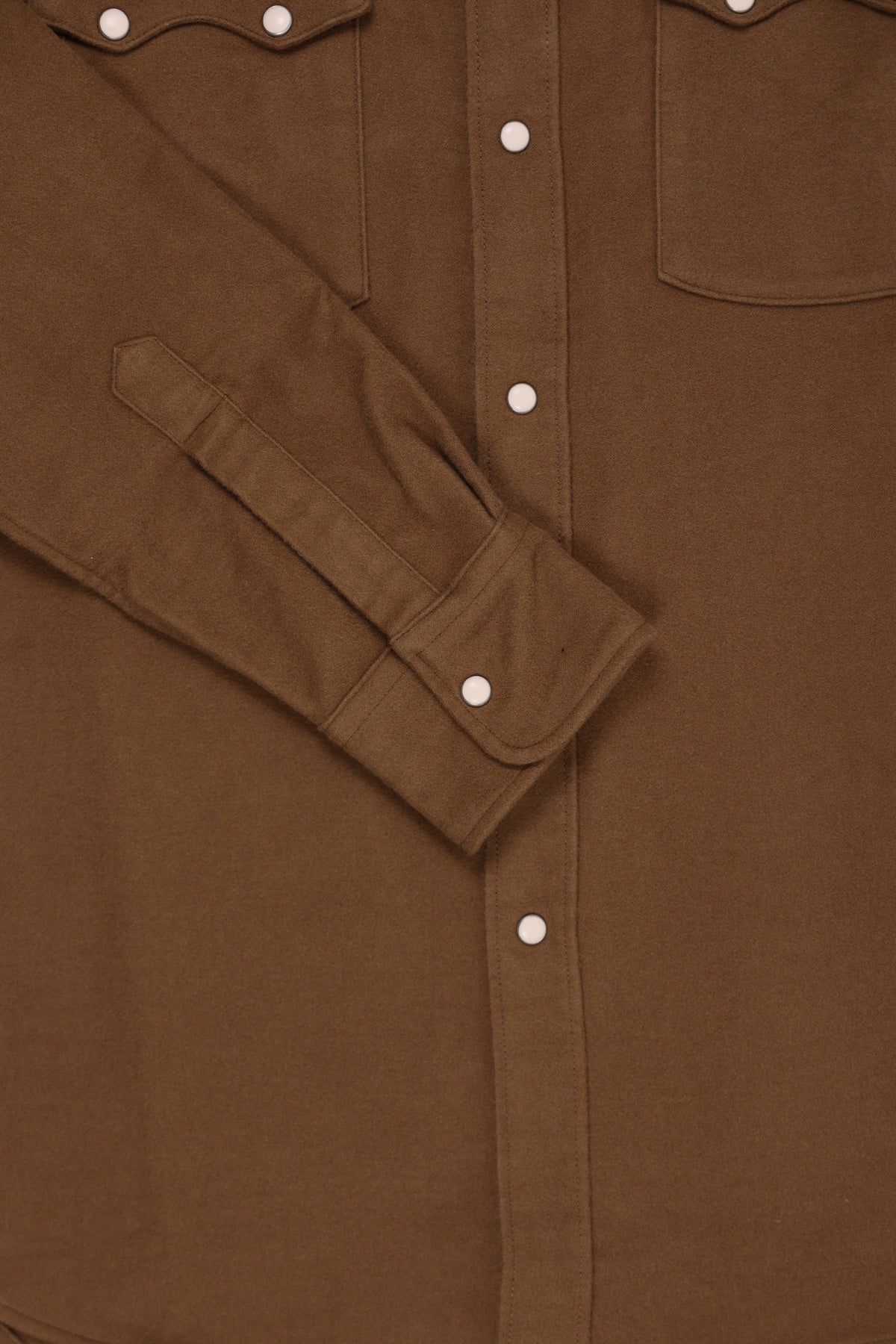 Wythe - Moleskin Pearlsnap Shirt - Bear Brown - Canoe Club