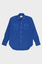 Wythe - Moleskin Pearlsnap Shirt - Deep Navy - Canoe Club