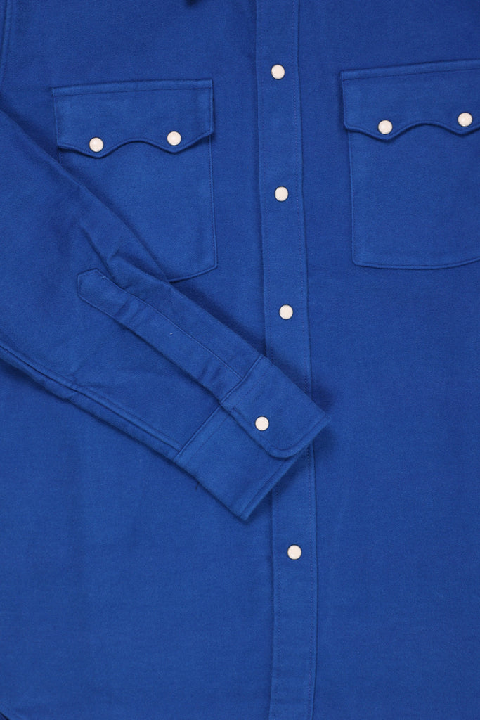 Wythe - Moleskin Pearlsnap Shirt - Deep Navy - Canoe Club