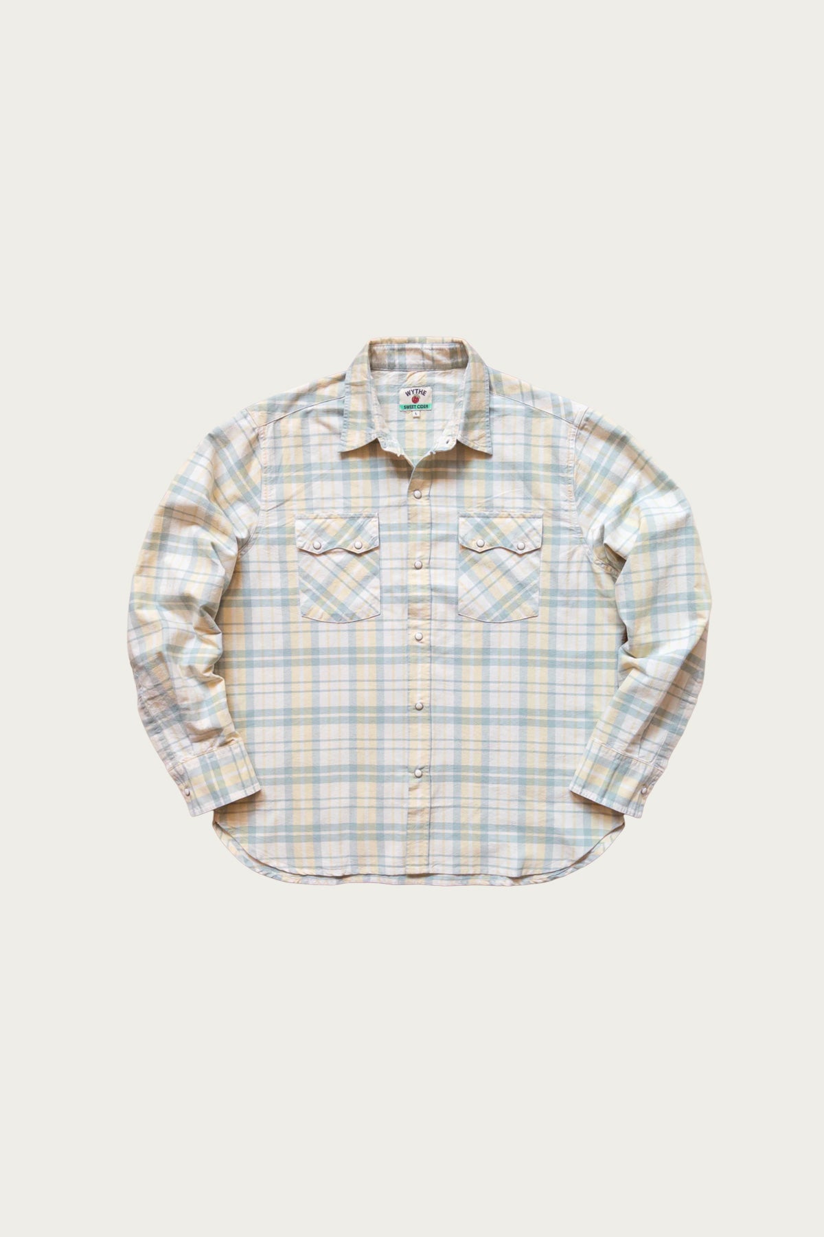 Wythe - Oxford Cloth Pearlsnap Shirt - Sage/Sunflower Plaid - Canoe Club