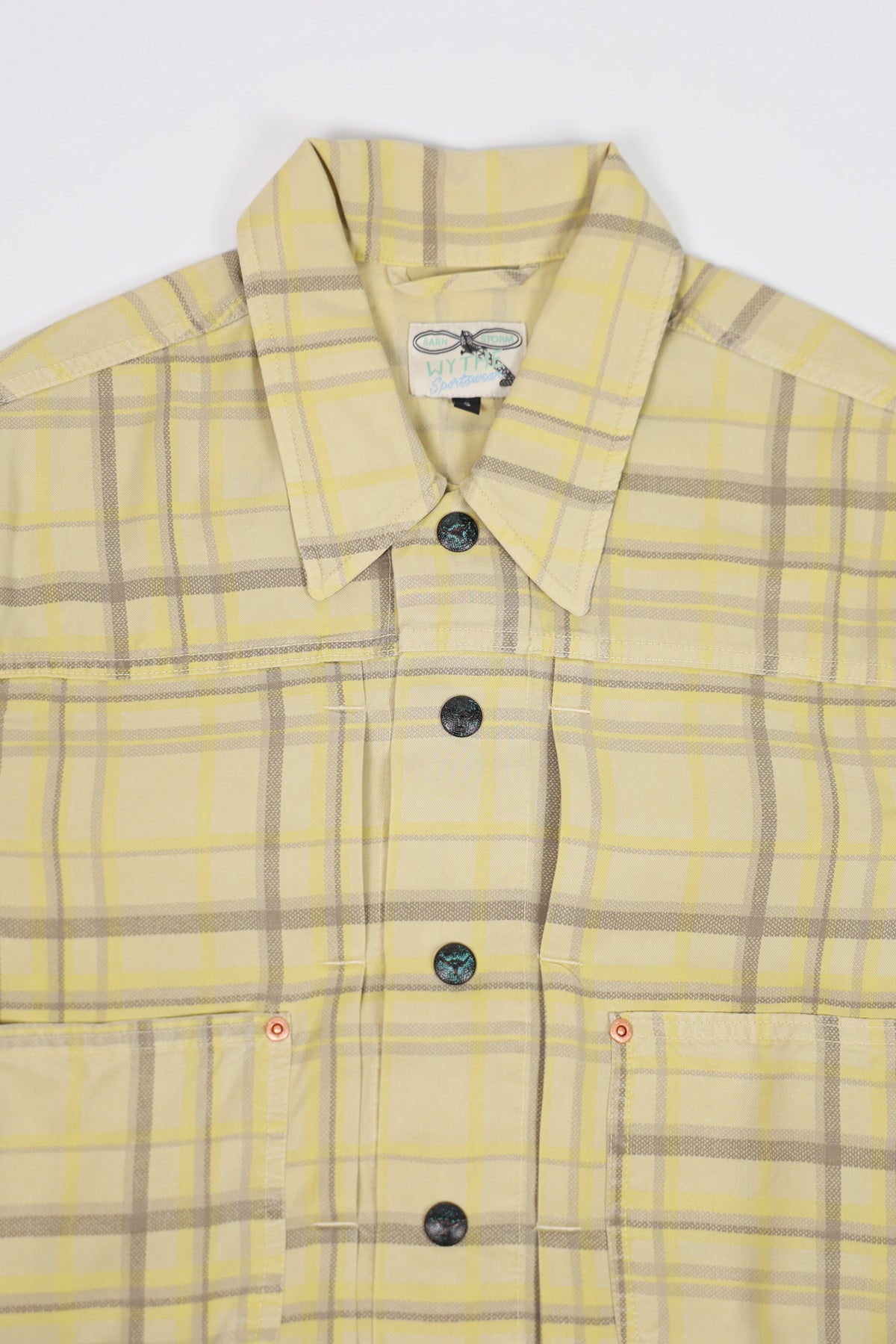 Wythe - Printed Corral Plaid Tencel Ranch Jacket - Nutmeg - Canoe Club