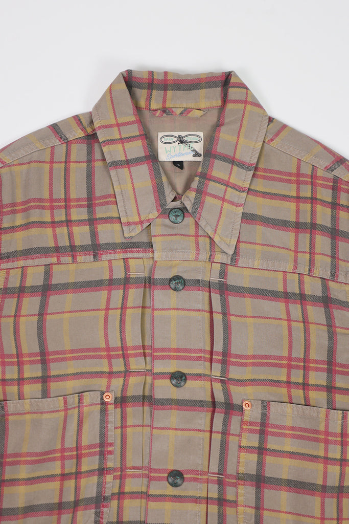 Wythe - Printed Corral Plaid Tencel Ranch Jacket - Sunflower - Canoe Club