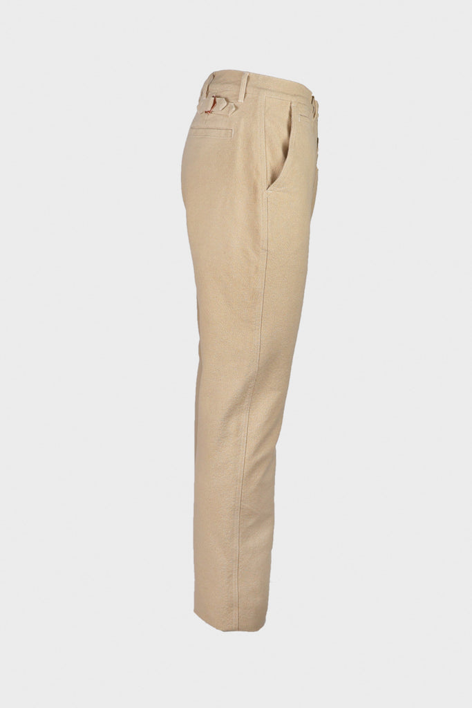 Wythe - Rustic Plainweave Flat Front Chino - Natural - Canoe Club