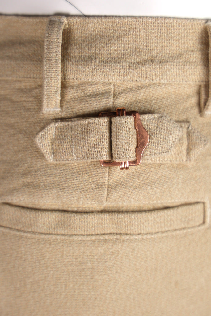 Wythe - Rustic Plainweave Flat Front Chino - Natural - Canoe Club