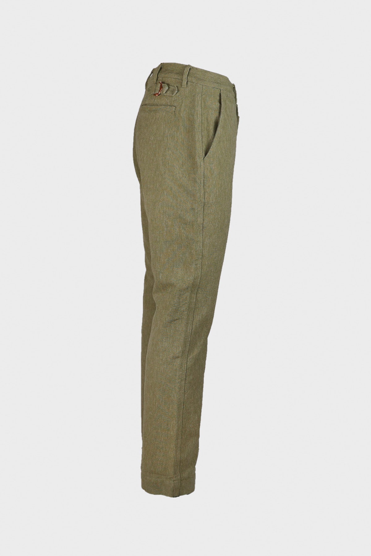 Wythe - Rustic Plainweave Flat Front Chino - Olive - Canoe Club