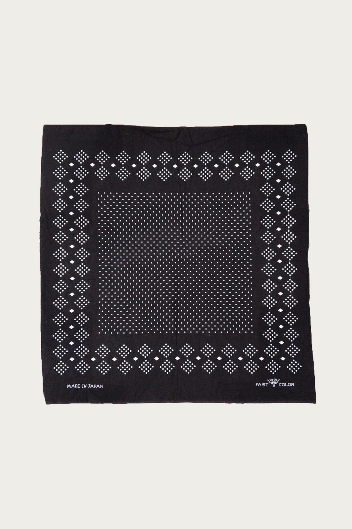 Wythe - Indigo Selvedge Discharge Bandana - Black - Canoe Club