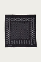 Wythe - Indigo Selvedge Discharge Bandana - Black - Canoe Club