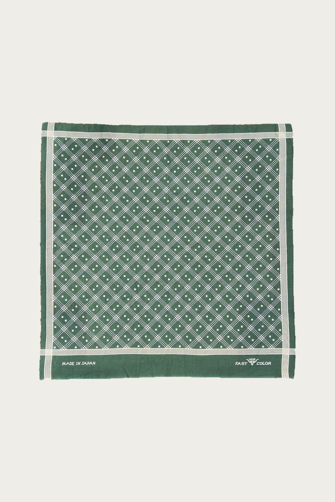 Wythe - Shaker Dot Bandana Scarf - Evergreen - Canoe Club