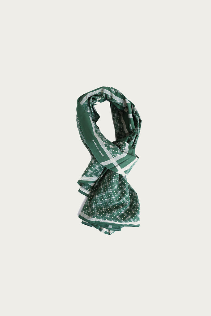 Wythe - Shaker Dot Bandana Scarf - Evergreen - Canoe Club