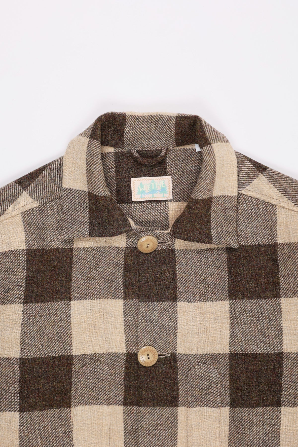 Wythe - Shetland Tweed Hunting Jacket - Brown Buffalo Check - Canoe Club