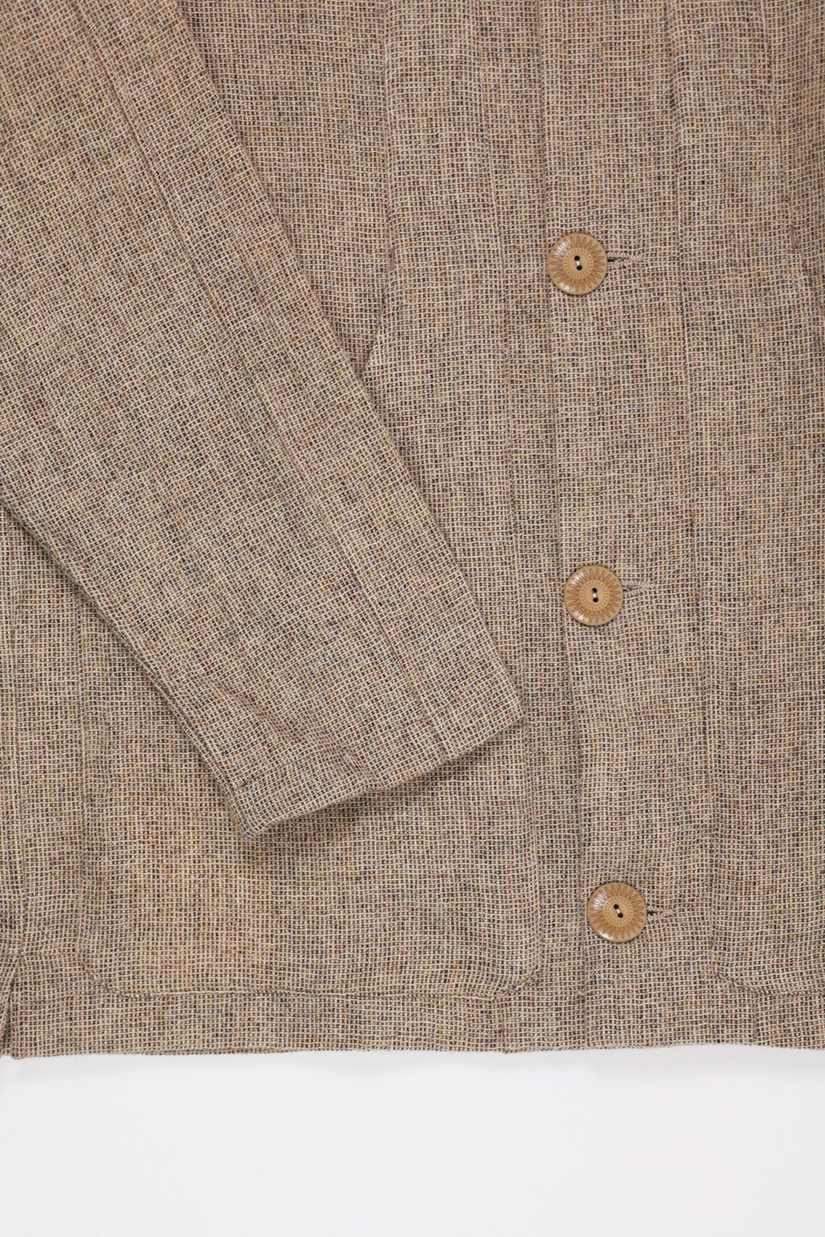 Wythe - Shetland Tweed Hunting Jacket - Natural Tickweave - Canoe Club