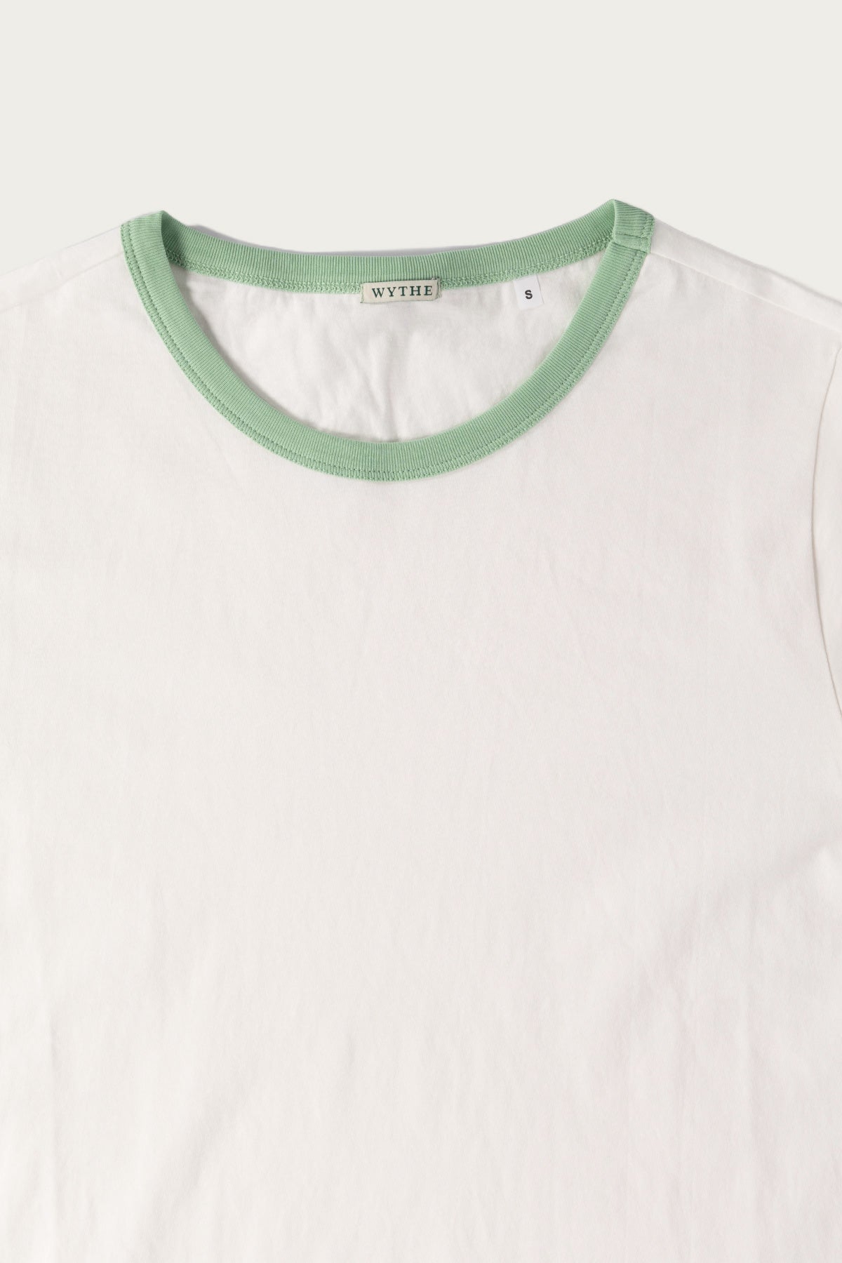 Wythe - Tubular Ringer Tee - Celadon - Canoe Club