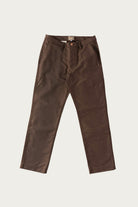 Wythe - Wabash Stripe Moleskin Chino - Espresso Brown - Canoe Club
