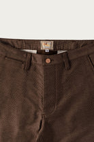 Wythe - Wabash Stripe Moleskin Chino - Espresso Brown - Canoe Club
