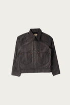 Wythe - Wabash Stripe Moleskin Ranch Jacket - Charcoal Smoke - Canoe Club