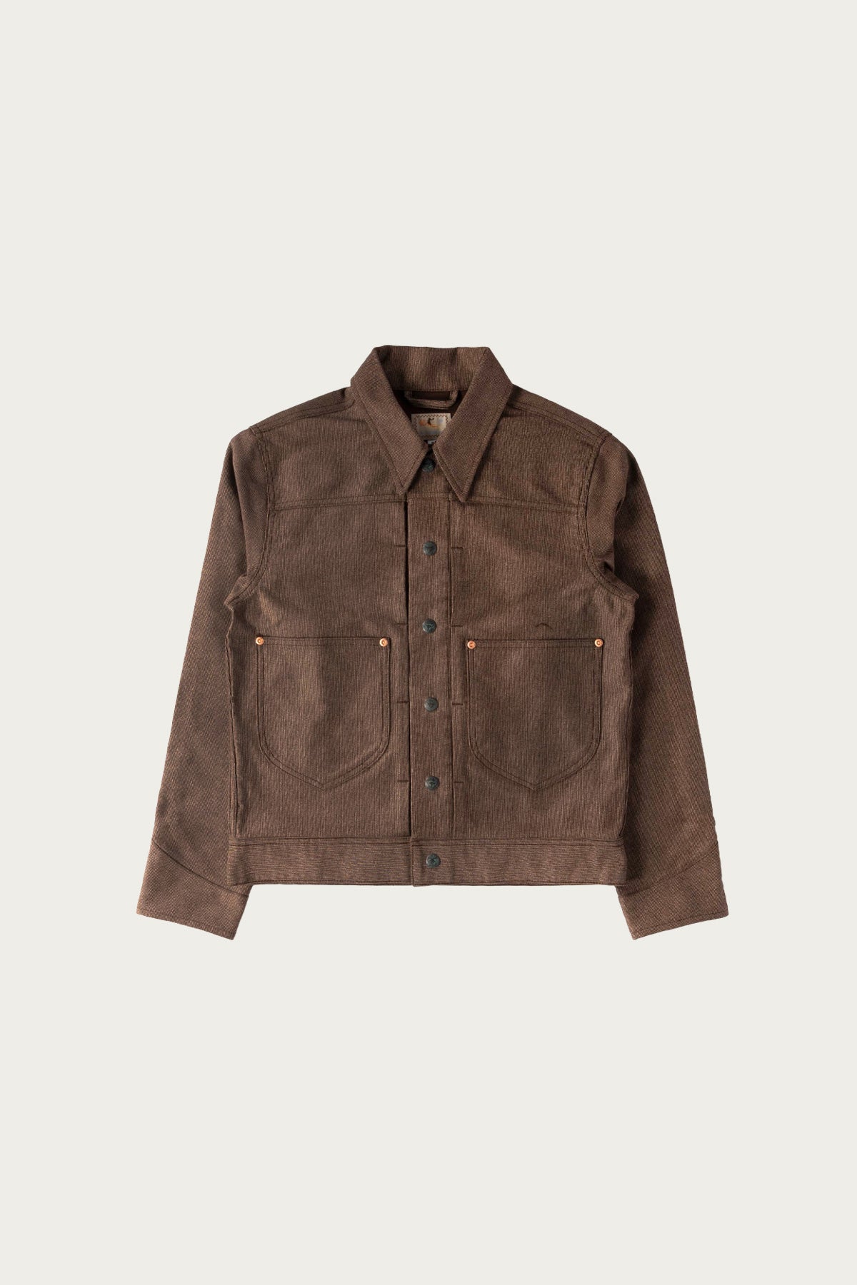 Wythe - Wabash Stripe Moleskin Ranch Jacket - Espresso Brown - Canoe Club