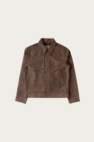 Wythe - Wabash Stripe Moleskin Ranch Jacket - Espresso Brown - Canoe Club