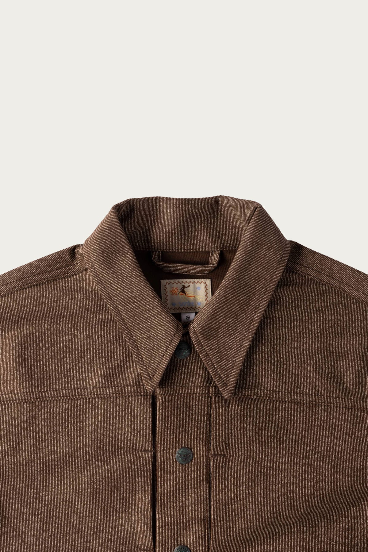 Wythe - Wabash Stripe Moleskin Ranch Jacket - Espresso Brown - Canoe Club