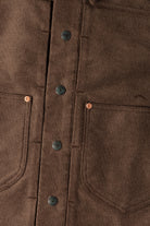 Wythe - Wabash Stripe Moleskin Ranch Jacket - Espresso Brown - Canoe Club