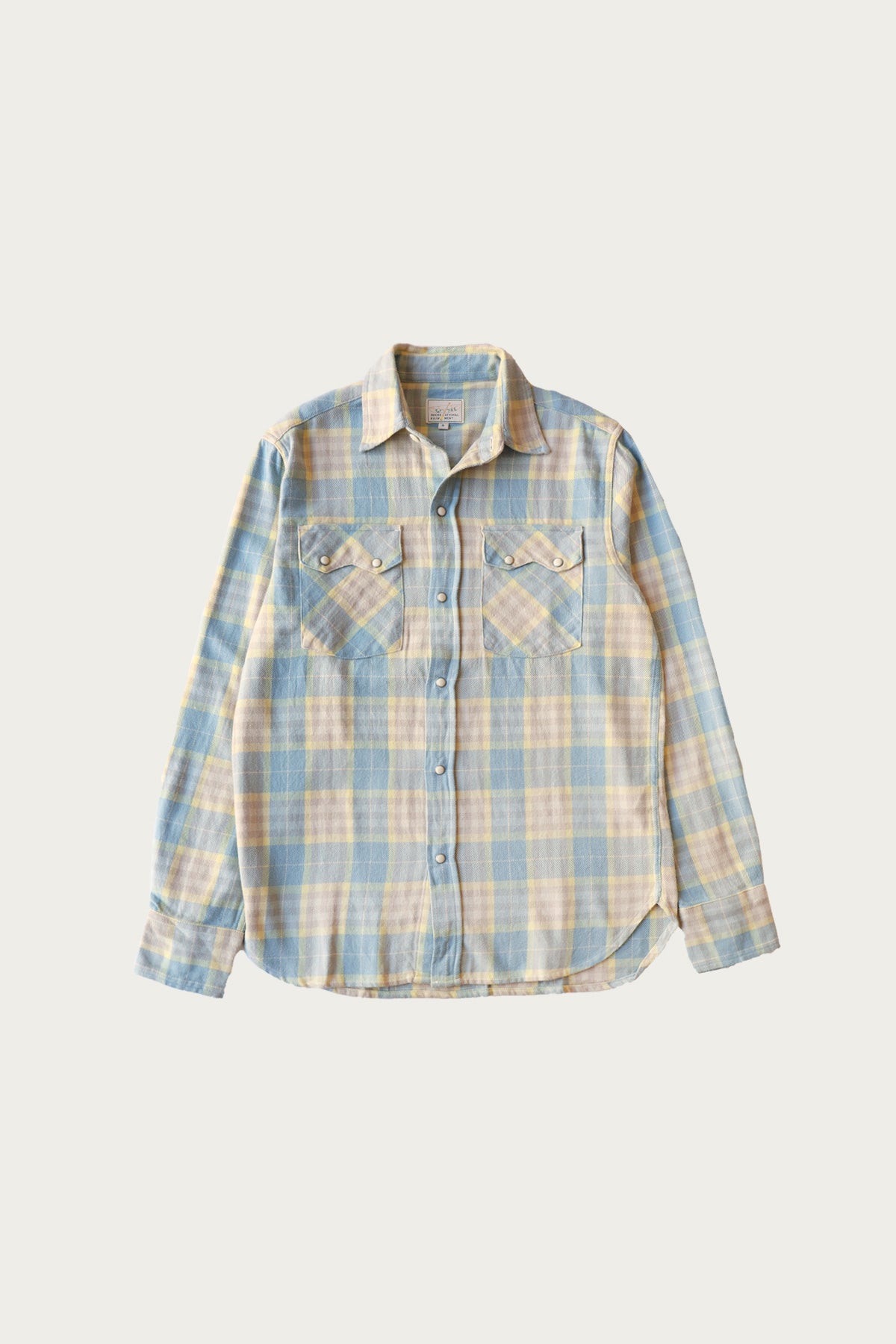 Wythe - Washed Flannel Pearlsnap Shirt - Sand Dunes Sunrise - Canoe Club