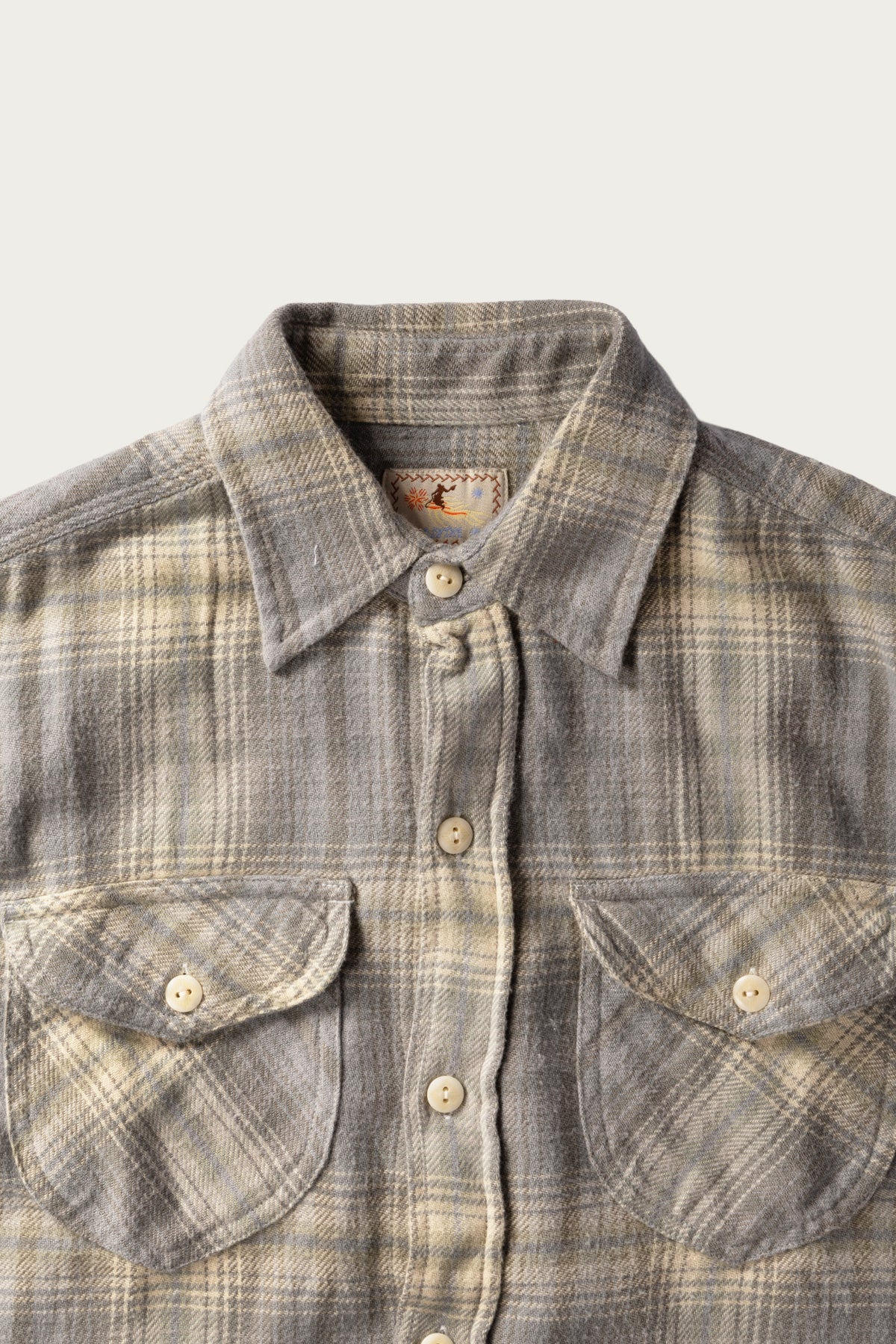 Wythe - Washed Flannel Workshirt - Late Frost - Canoe Club