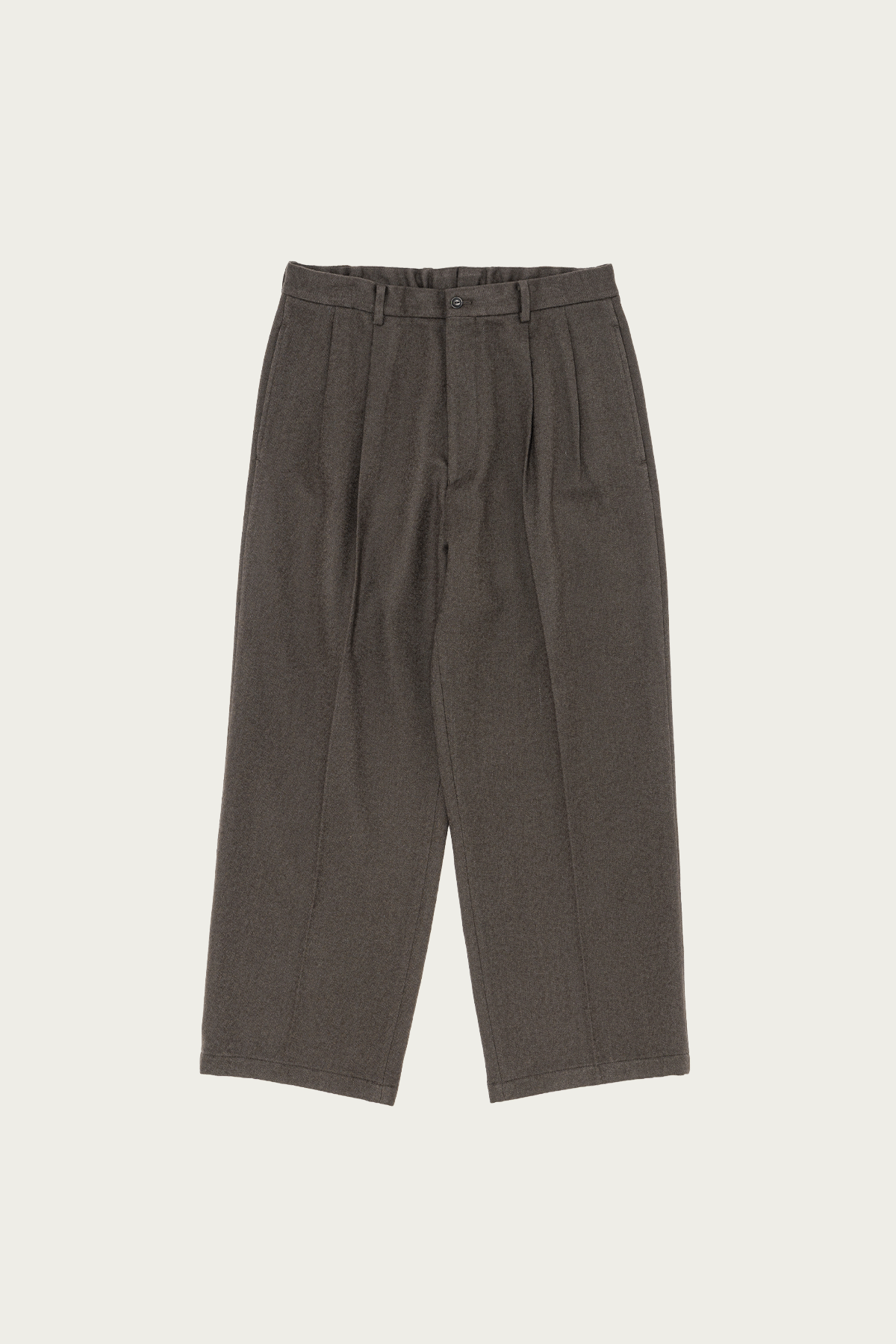 Yoko Sakamoto - Double Pleated Trousers - Charcoal Gray - Canoe Club
