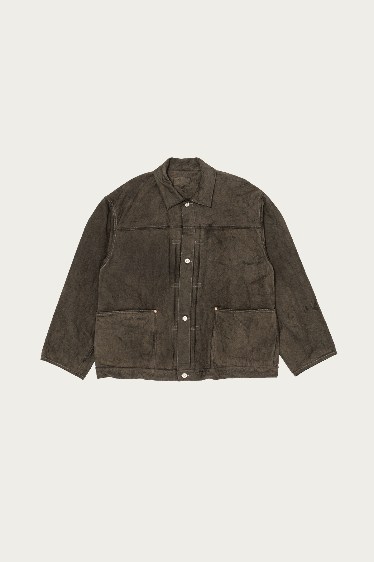 Yoko Sakamoto - Pleats Jacket - Mugwort - Canoe Club