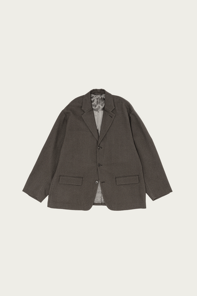 SUIT BIG JACKET　YOKO SAKAMOTO　22ss Yoko Sakamoto Suit Jacket | Charcoal Gray | Canoe Club