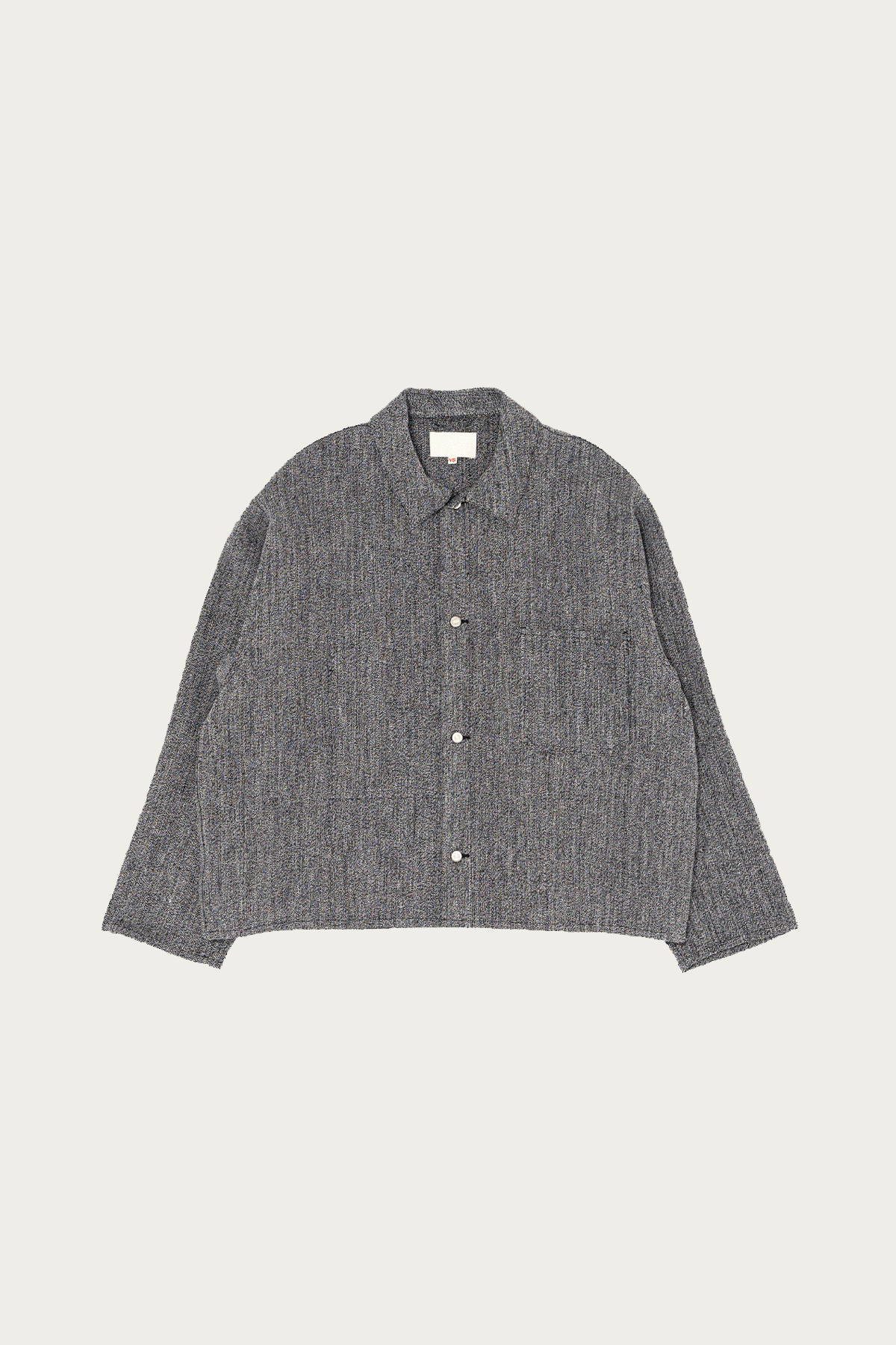 Yoko Sakamoto - Work Shirt Short - Black & Beige - Canoe Club