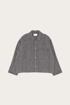 Yoko Sakamoto - Work Shirt Short - Black & Beige - Canoe Club