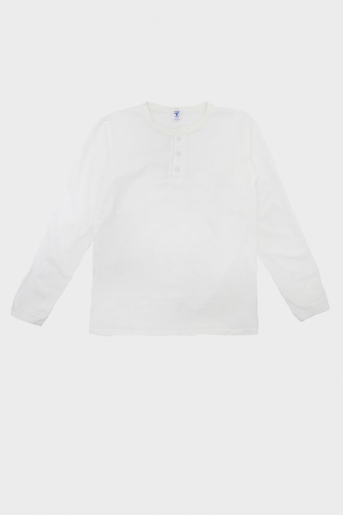 Velva Sheen - Tubular Knit Henley - White - Canoe Club