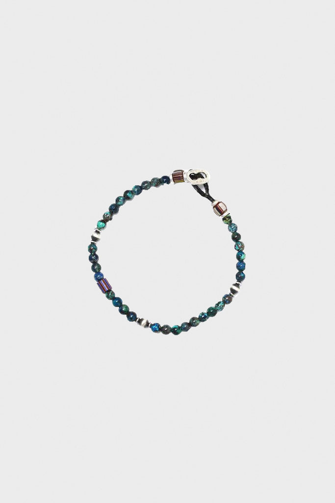 Mikia - Chrysocolla and Sterling Silver Bracelet - Canoe Club