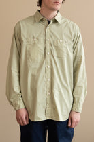 Engineered Garments - Work Shirt - Lime Superfine Poplin - Canoe Club