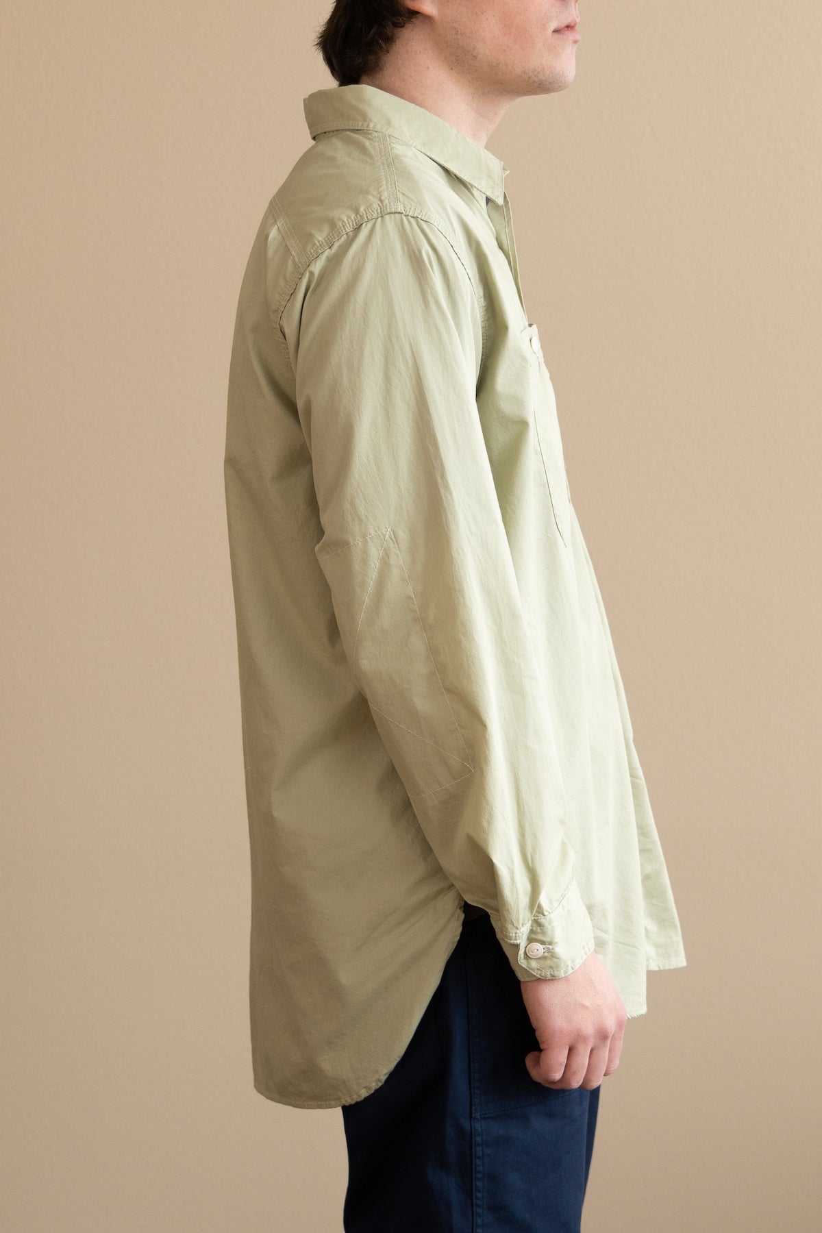 Engineered Garments - Work Shirt - Lime Superfine Poplin - Canoe Club
