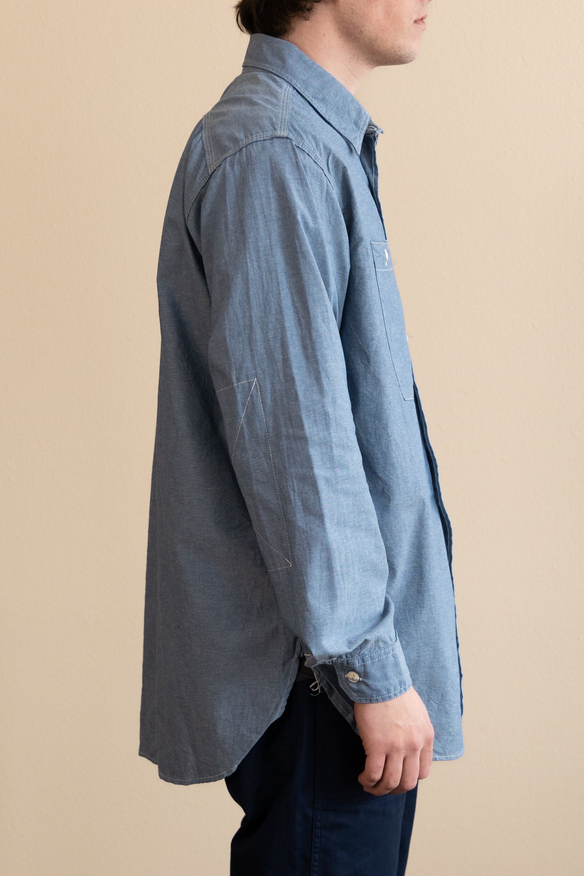 Engineered Garments - Work Shirt - Lt Blue Cotton Chambray - Canoe Club
