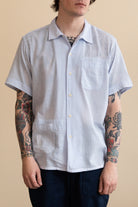 Engineered Garments - Camp Shirt - Light Blue Cotton Crepe - Canoe Club