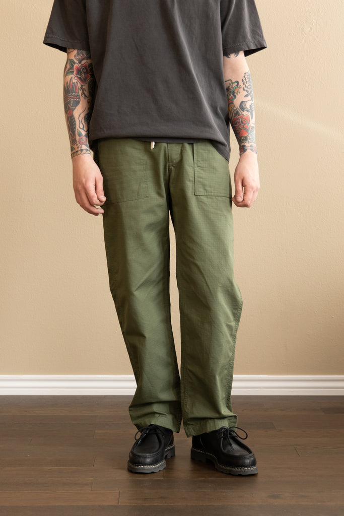 Engineered Garments - Fatigue Pant - Olive Cotton Ripstop - Canoe Club