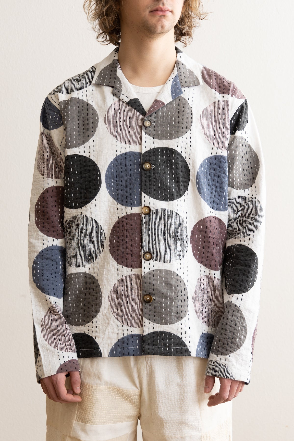 Harago - Printed Kantha Jacket - Multi - Canoe Club