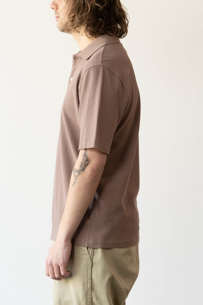 Lady White Co. - S/S Two-Button Polo - Dried Rose - Canoe Club